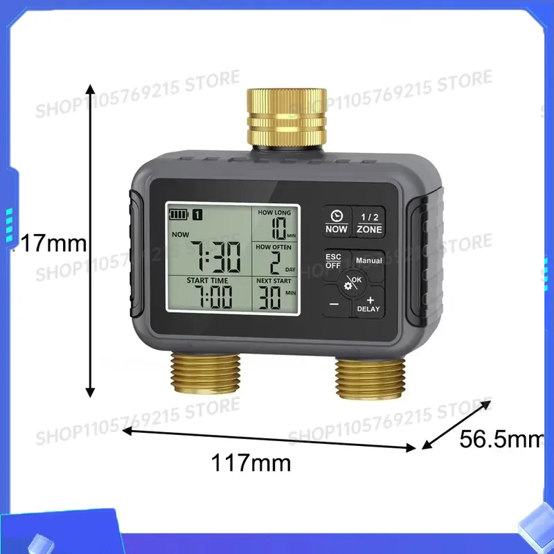 Timer Dual Outlet - 정원용 스마트 워터 컨트롤러 관개 타이머
