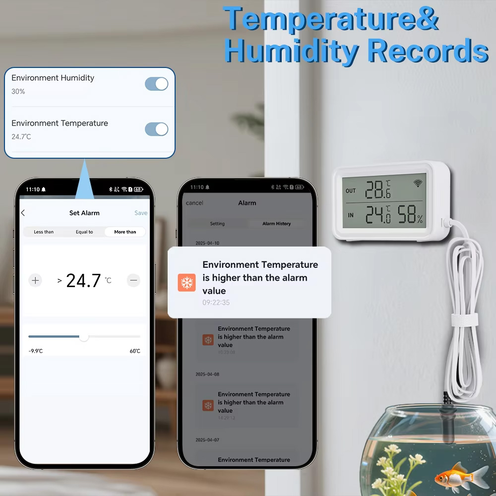 외부 방수 프로브 온도 습도 센서 Tuya WiFi Z - Digital Hygrometer Probe 리뷰 및 가격