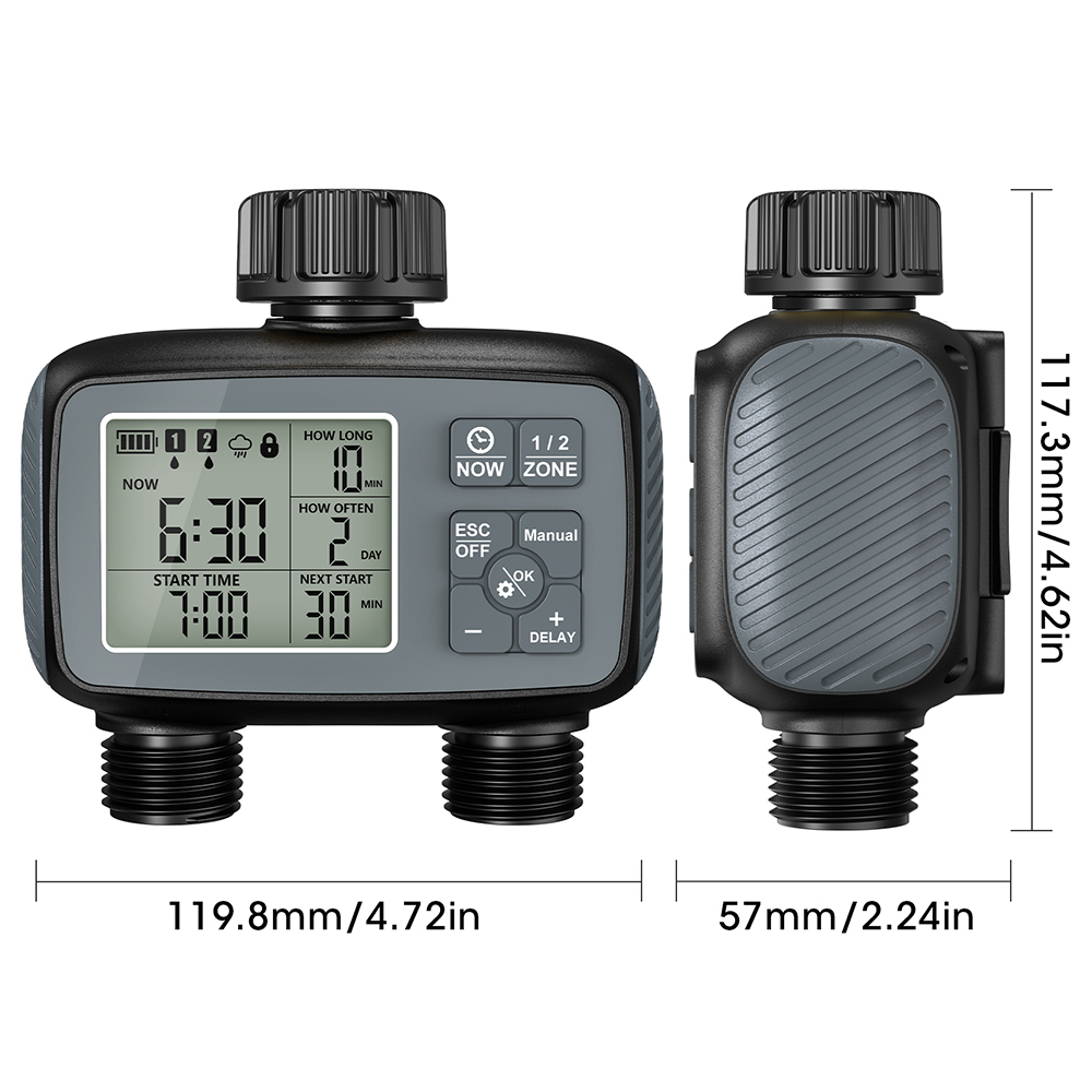 2026년형 프로그래밍 가능 2구역 스프링클러 타이머, - Timer Dual Outlet 리뷰 및 가격