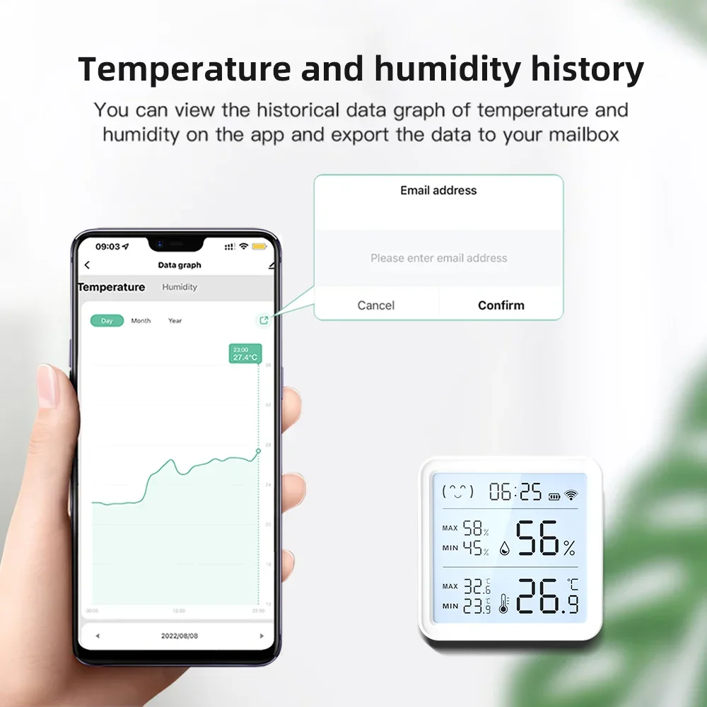 스마트 라이프용 Tuya WiFi 온도 습도 센서 백라 - Digital Hygrometer Probe 리뷰 및 가격