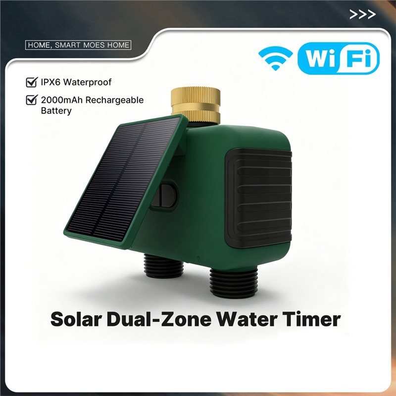 A25F-Tuya Wifi 스마트 솔라 듀얼 존 워터  - Timer Dual Outlet 리뷰 및 가격