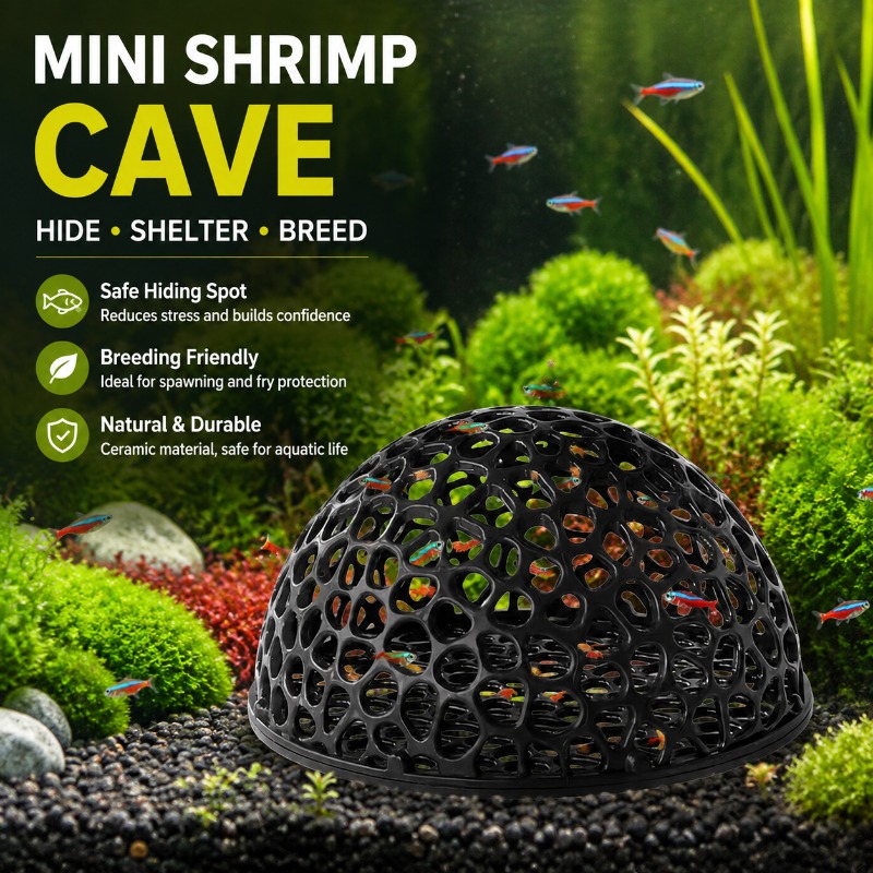미니 다공성 세라믹 새우 동굴 베타 하우스, 수족관 물 - Hide Cave Ceramic 리뷰 및 가격
