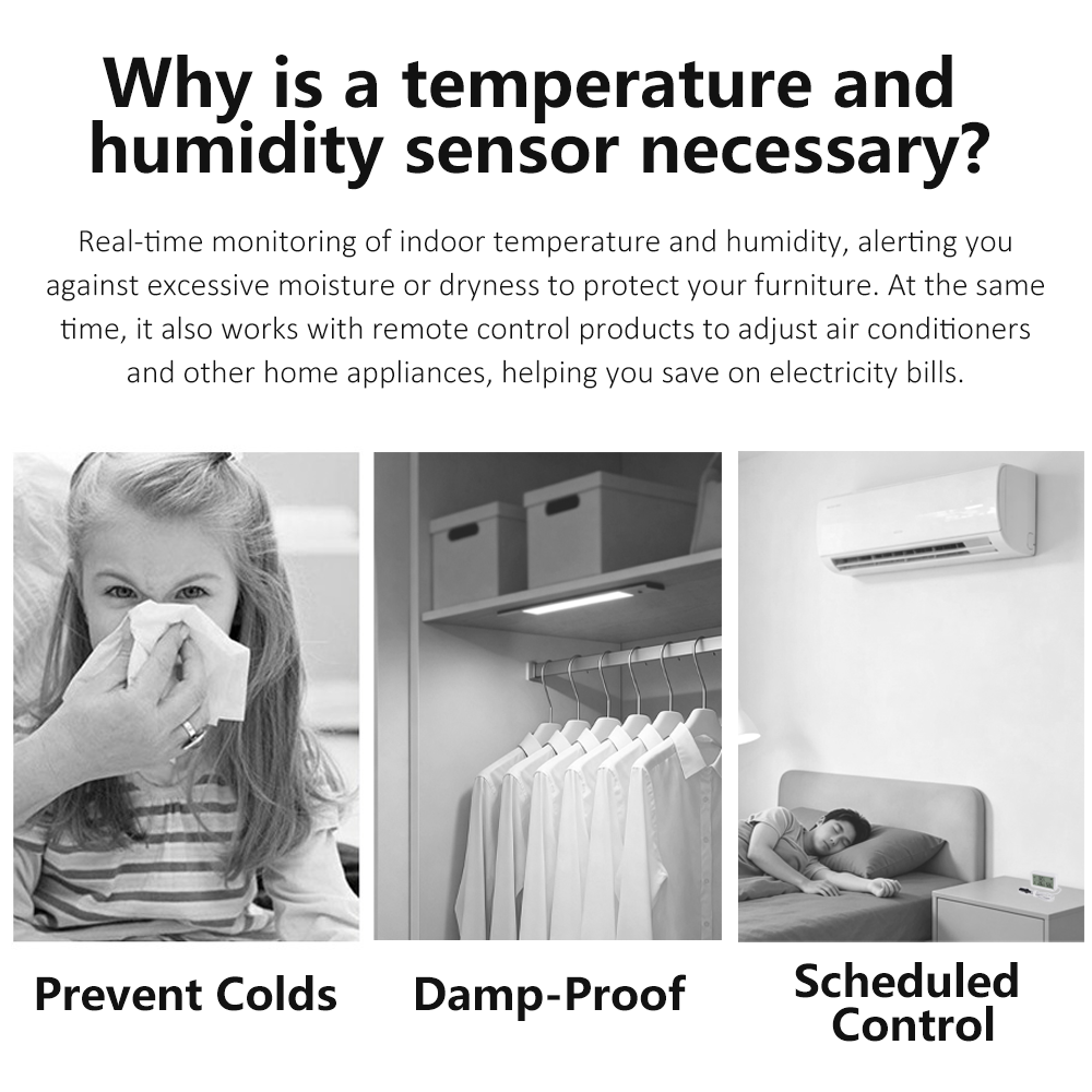Zigbee 온도 습도 센서 스마트 홈 온도계 습도계  - Digital Hygrometer Probe 리뷰 및 가격