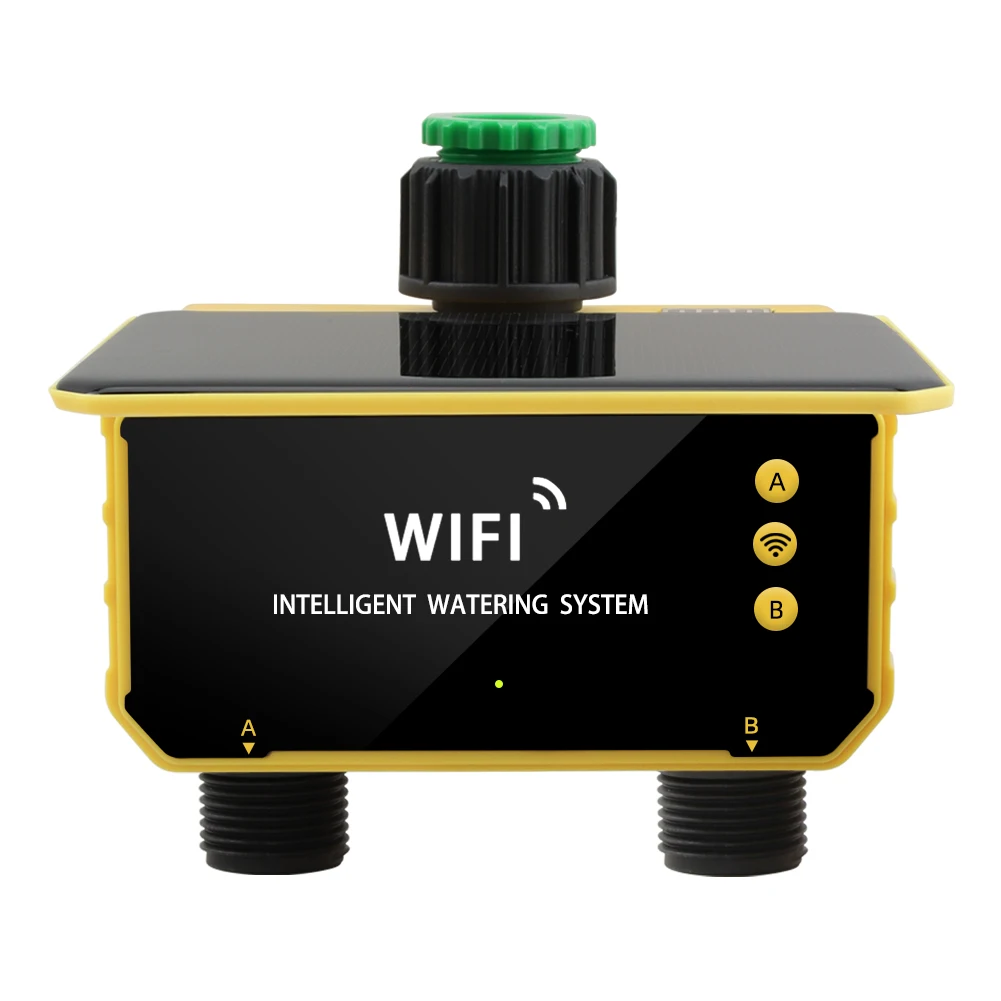 WiFi 태양광 타이머 듀얼 워터 밸브 2구 자동 점적 - Timer Dual Outlet 리뷰 및 가격
