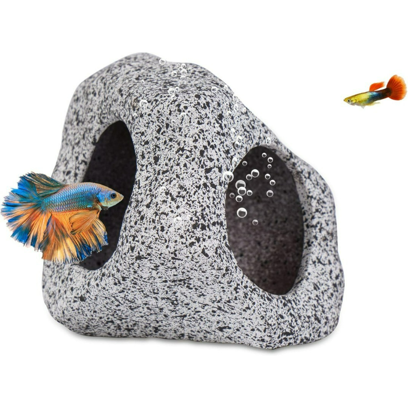 어항 장식 동굴 어항 바위 장식물 새우 시클리드 은신  - Hide Cave Ceramic 리뷰 및 가격