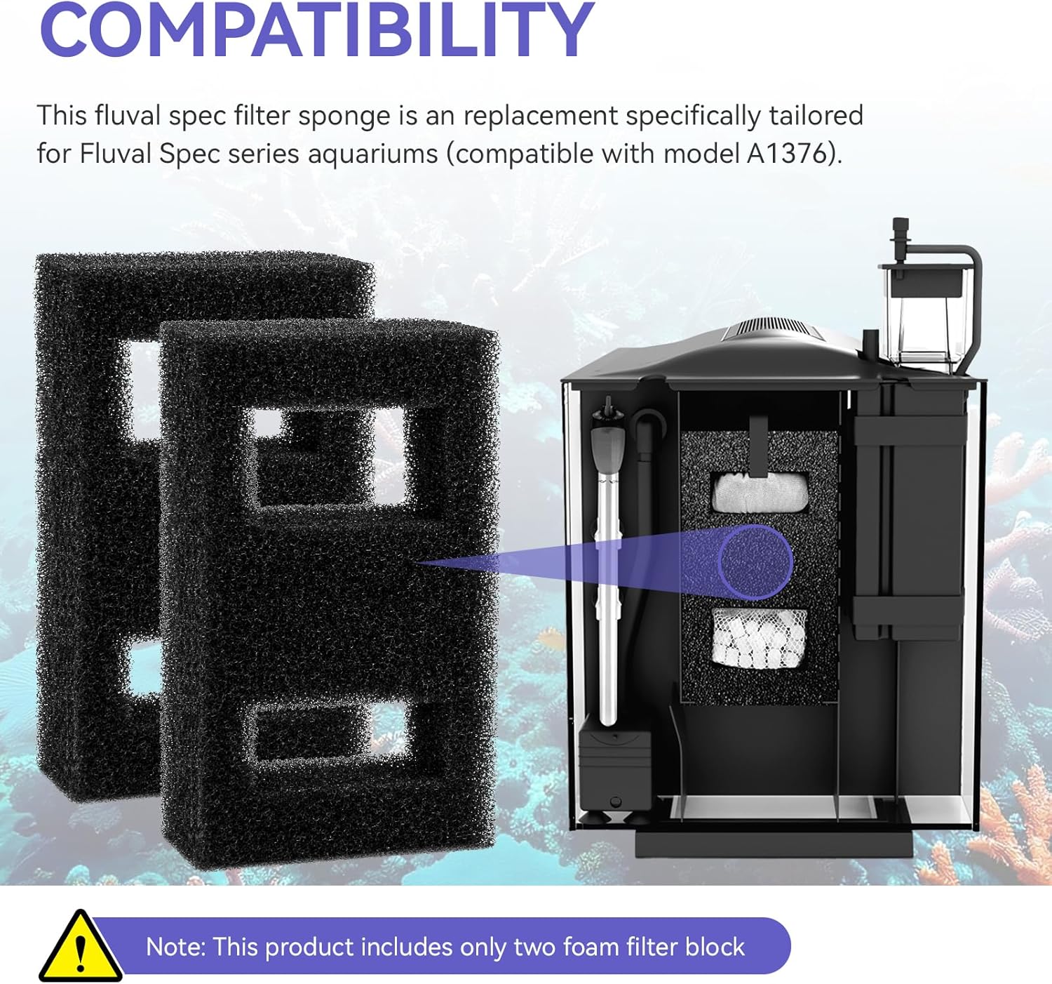 플루발 스펙 수족관용 호환 폼 필터 블록, 플루발 수족 - Fluval Aquarium Spec 리뷰 및 가격