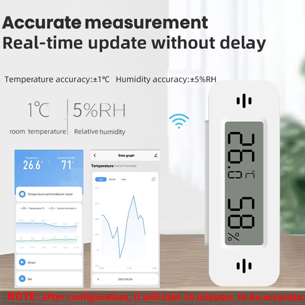 Tuya Zigbee WiFi 미니 온도 및 습도 센서 - Digital Hygrometer Probe 리뷰 및 가격